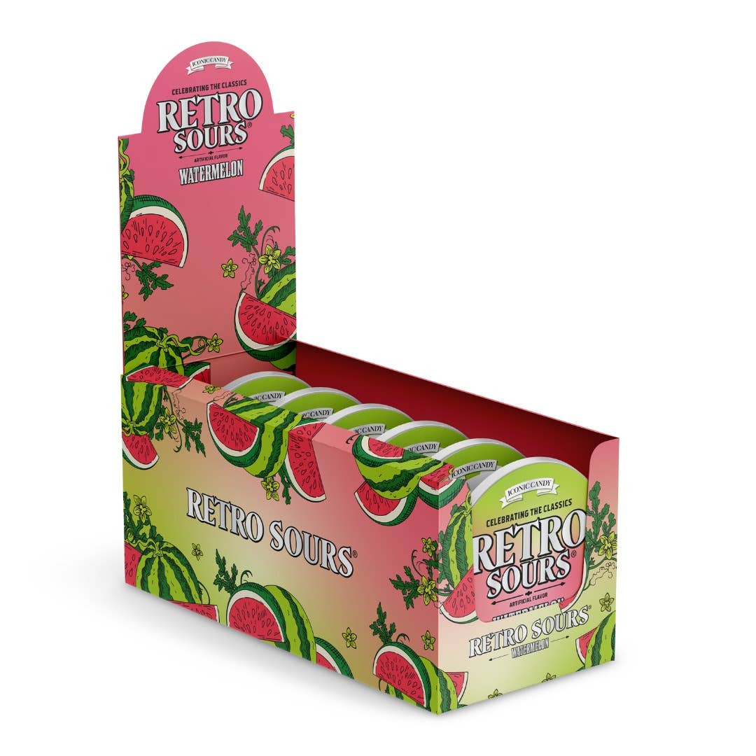 Retro Sours Watermelon Hard Candy